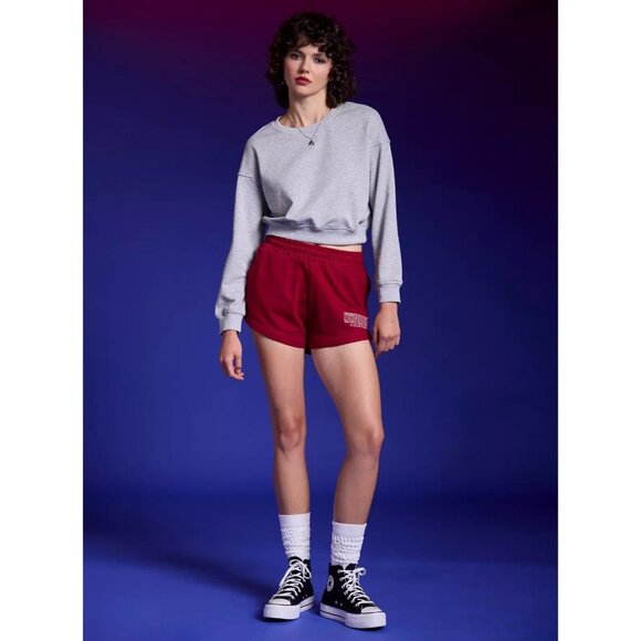 Stranger Things Logo Stripe Lounge Shorts MEDIUM New - Picture 2 of 8